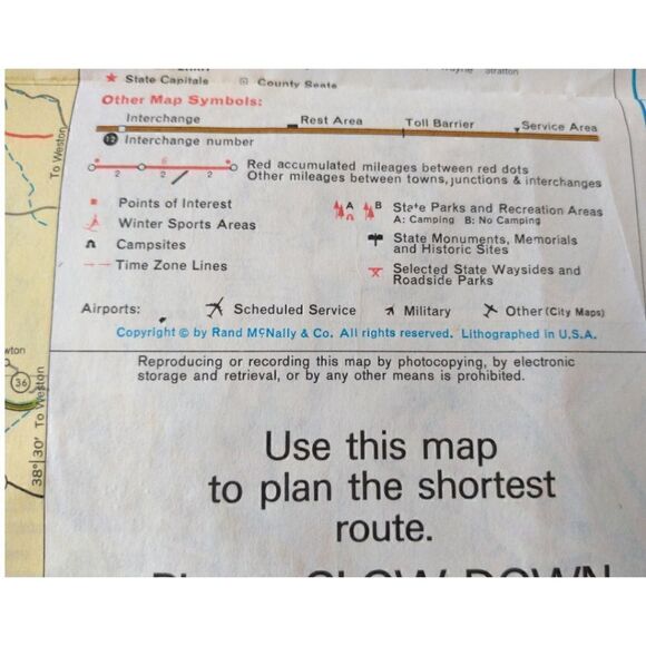 Vintage Rand McNally Ohio Official Auto Road Map Mid 1980s Travel Ephemera USA. - Picture 13 of 16